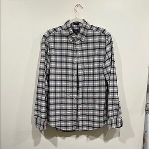 J. Crew Factory Oxford Gray Casual Button Down Shirt